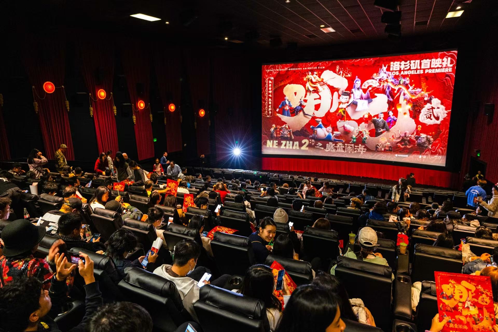 《哪吒2》洛杉矶首映礼。华人影业供图