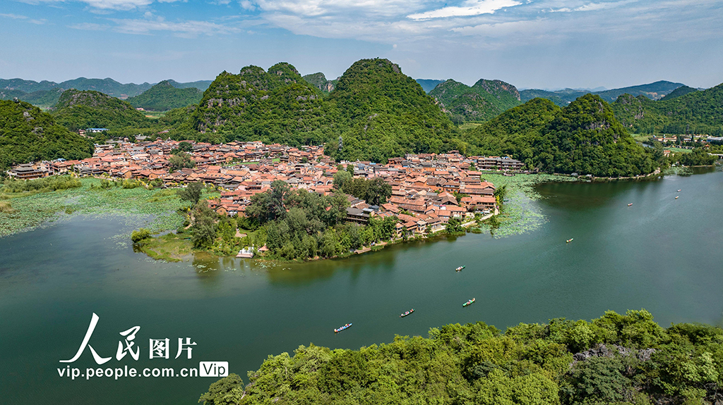 云南丘北：普者黑国家湿地公园风景秀美